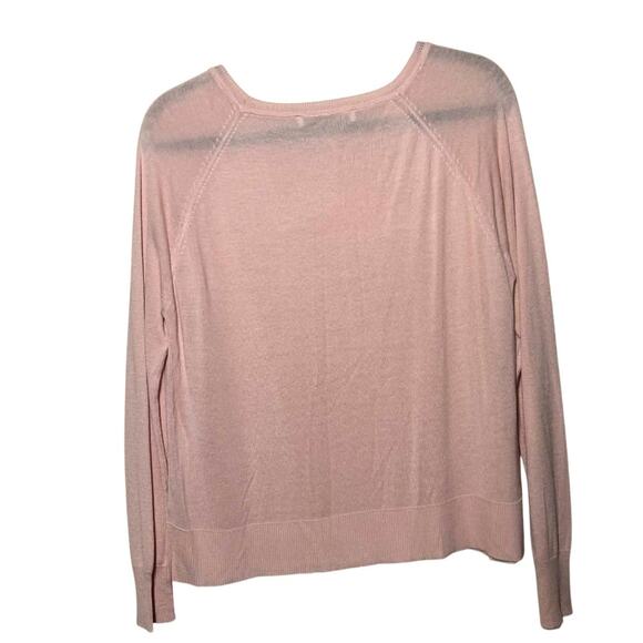 ZARA PINK CREW NECK PULL OVER CARDIGAN SIZE SMALL - Picture 5 of 8